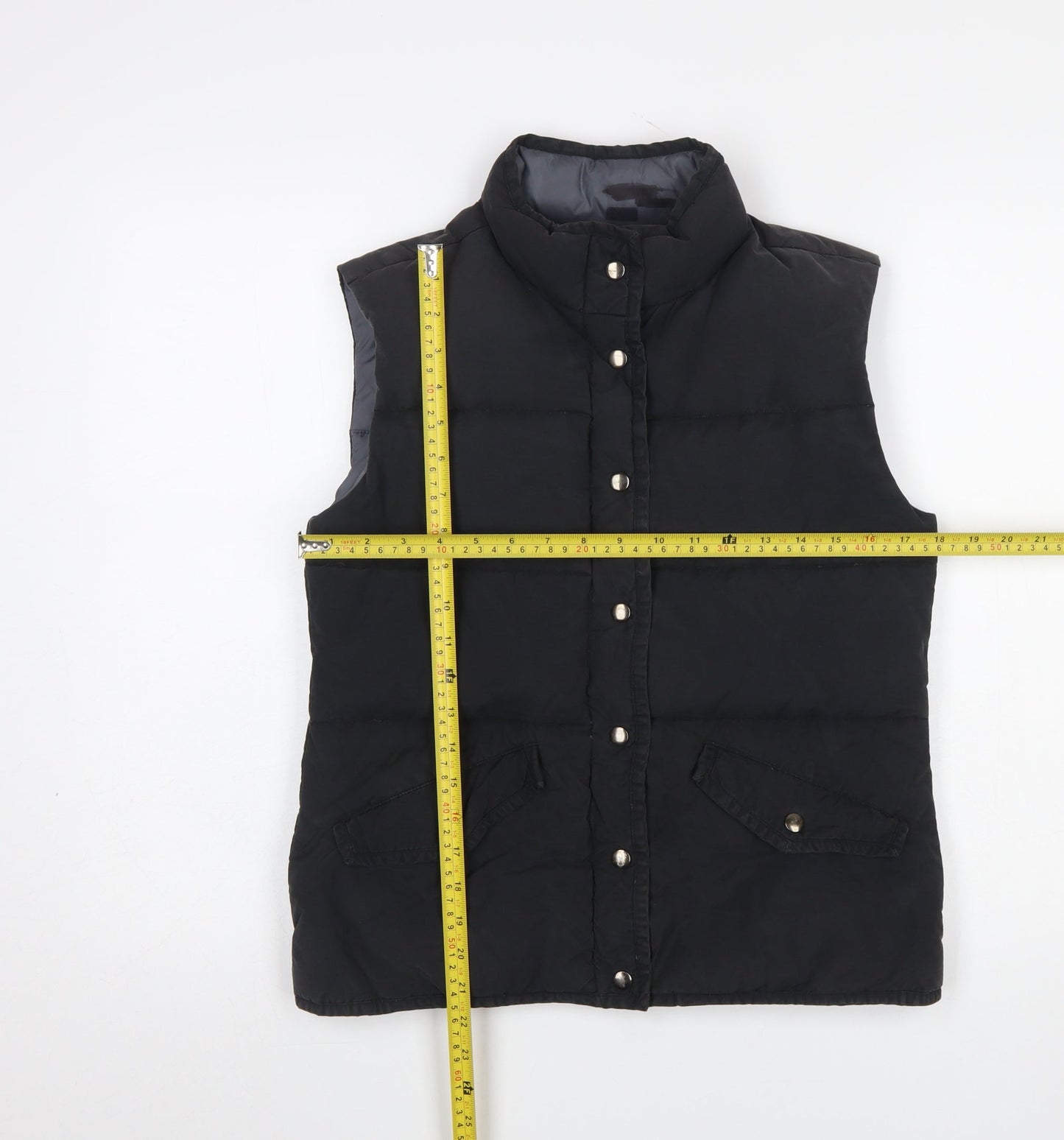 United Colors of Benetton Women's Black Puffer Waistcoat S