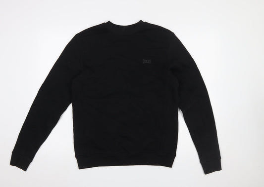 Everlast Men's Black Small Pullover Sweatshirt Crew Neck Fleece