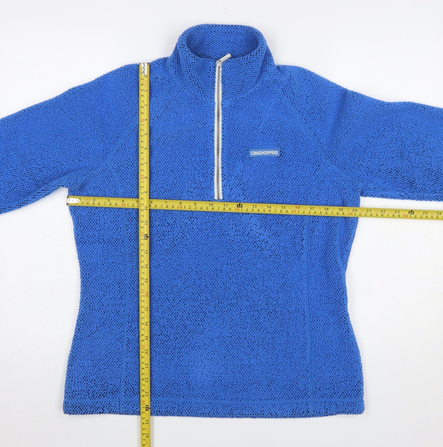 Craghoppers Women's Blue Fleece 1/4 Zip Pullover Sweatshirt UK 14