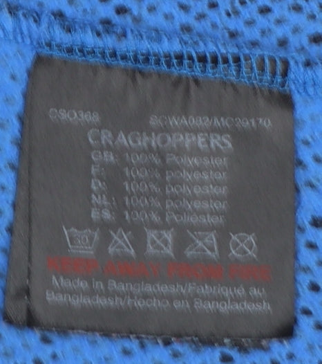 Craghoppers Women's Blue Fleece 1/4 Zip Pullover Sweatshirt UK 14