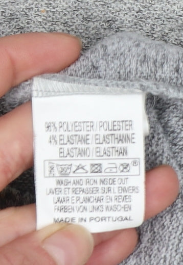 Bagoraz Women's Grey Floral Button-Up Cardigan Size 14