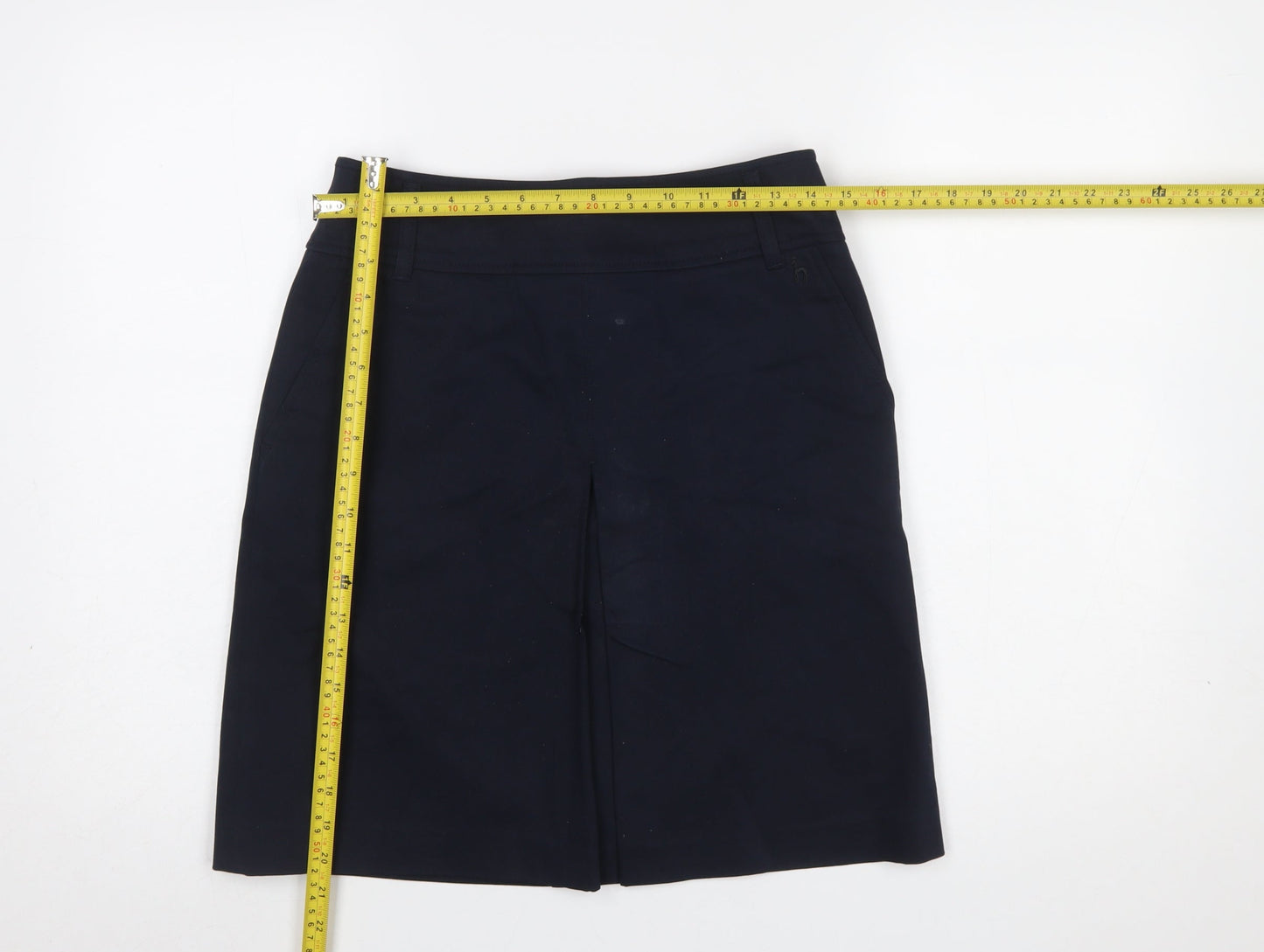 Hazzy's Women's Navy Blue Knee Length Pencil Skirt Size 10
