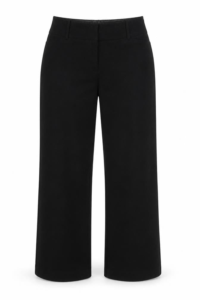 Next Women Black Straight Leg Dress Pants Size 14 Regular Work Trousers