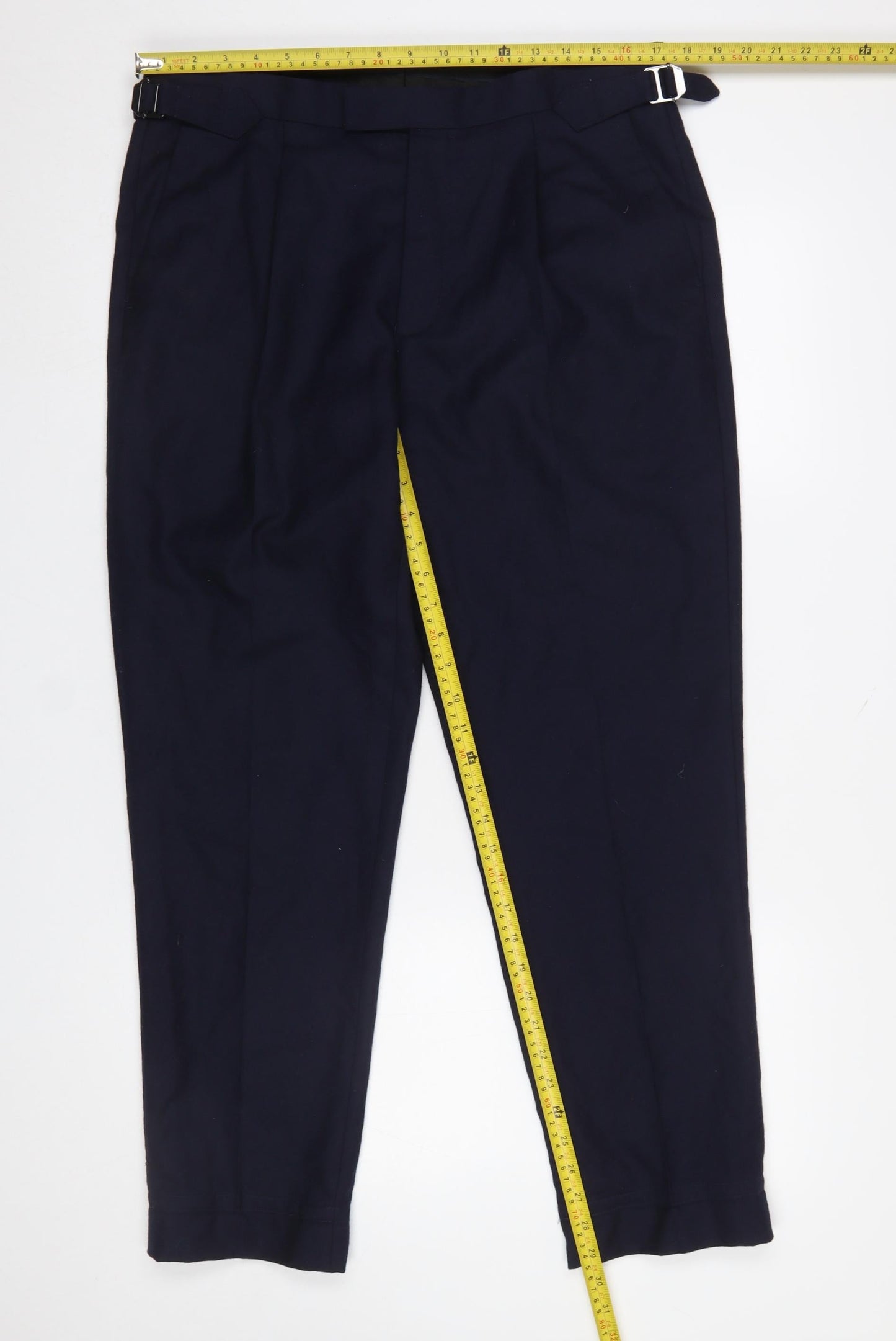 Marks and Spencer Autograph Men's Navy Wool Dress Trousers 34S