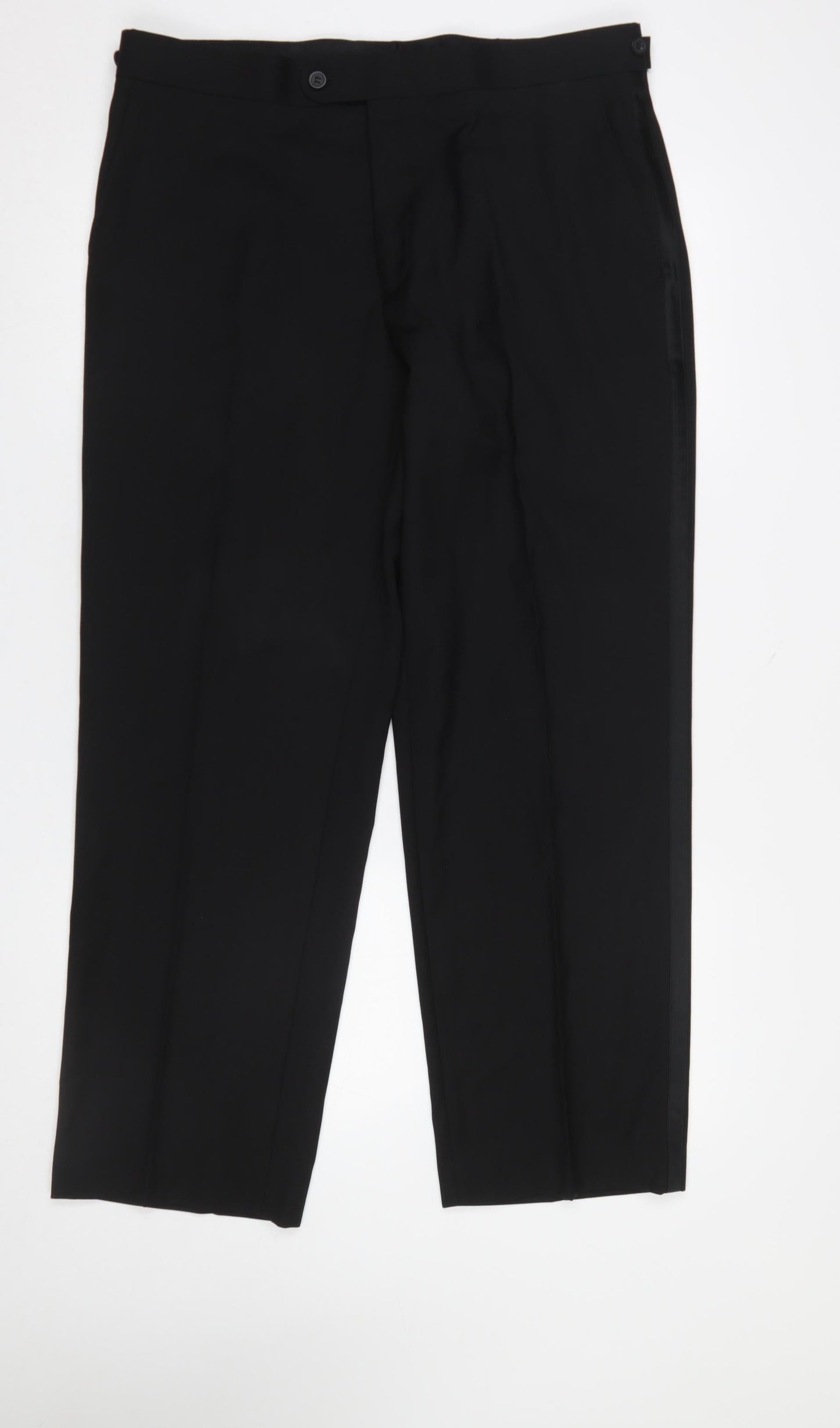Taylor & Wright Men's Black 36S Formal Dress Trousers