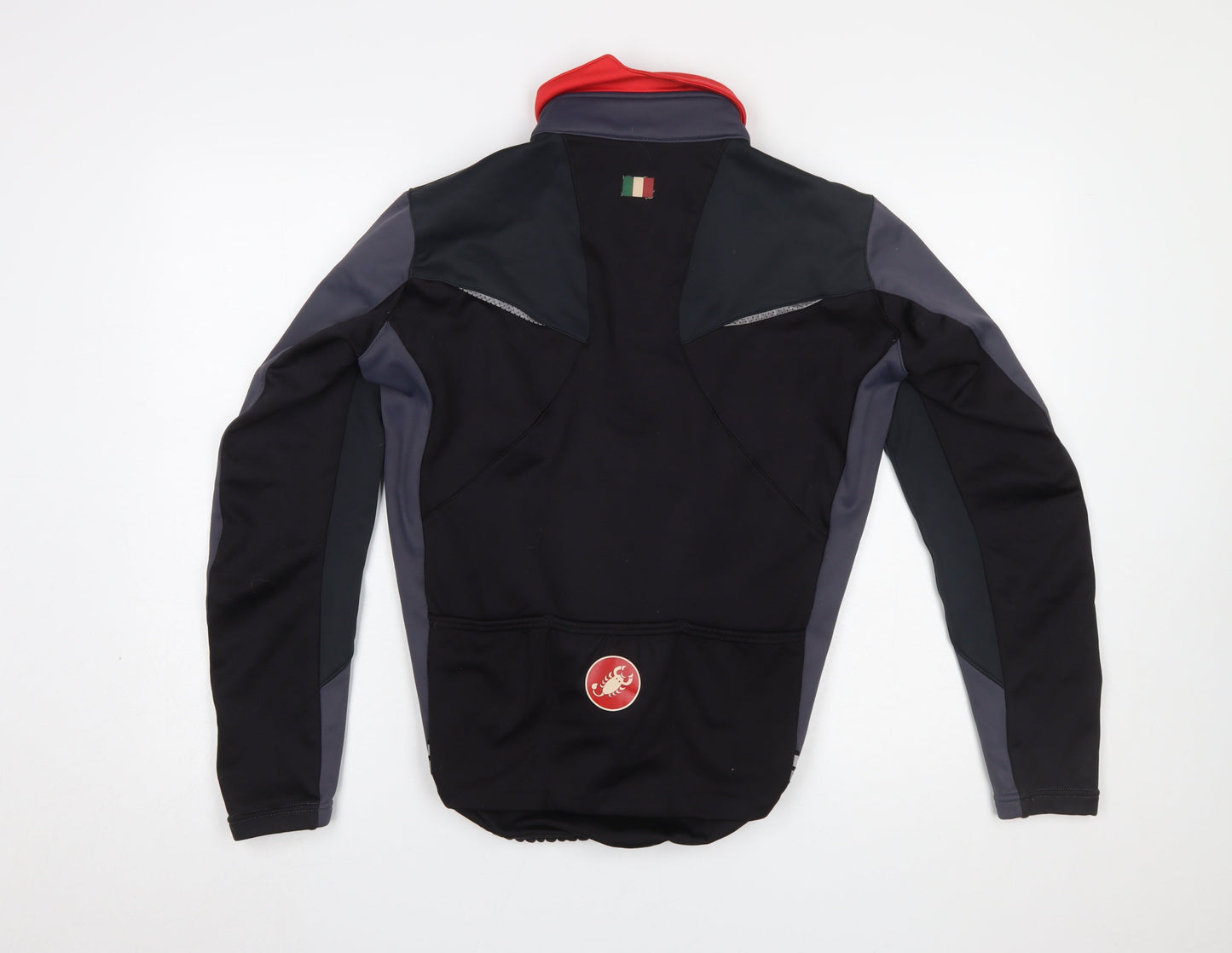 Castelli Men's Grey Softshell Cycling Jacket S Windproof Reflective