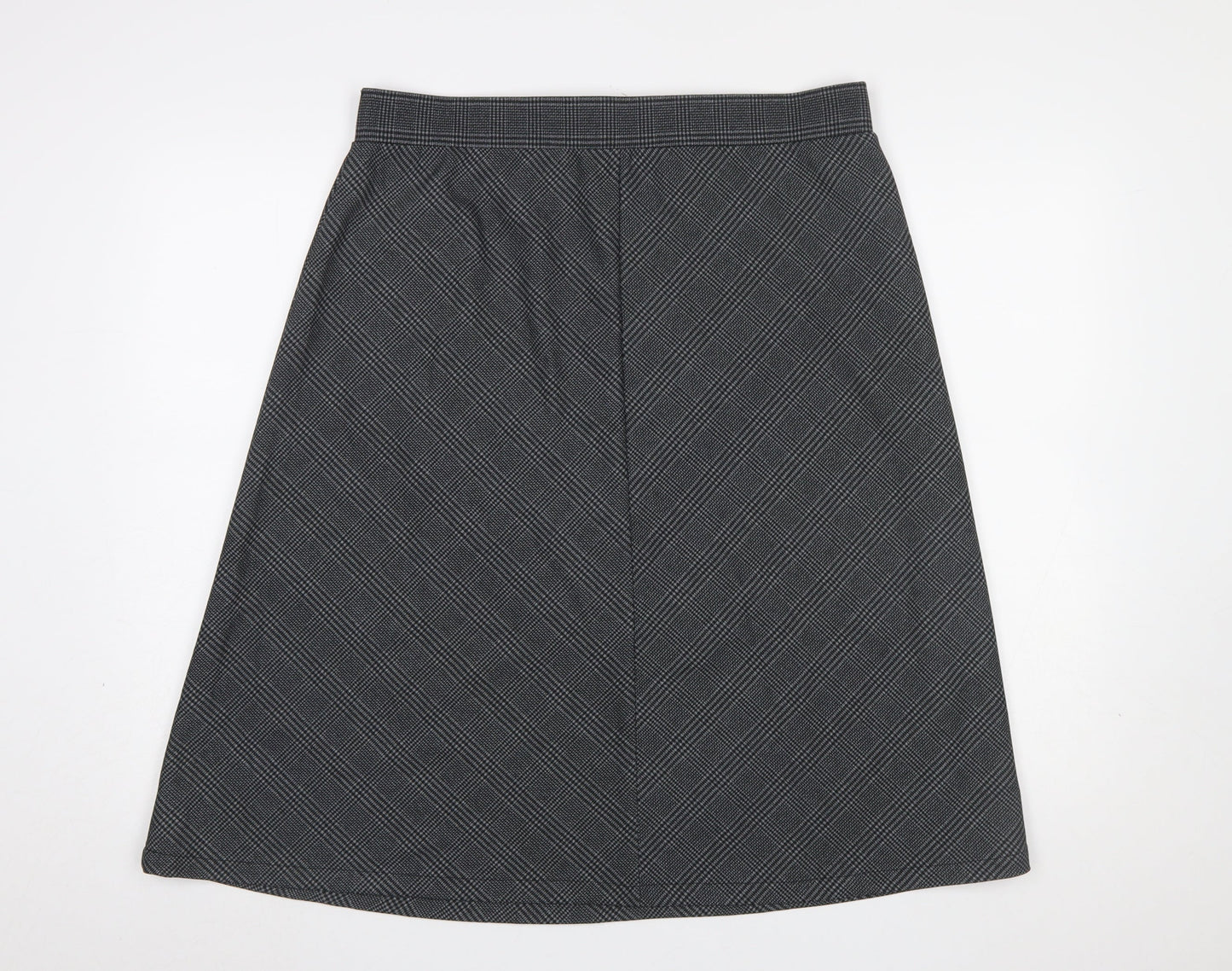 Cotton Traders Women’s Grey Jersey Midi A-Line Skirt Size 16