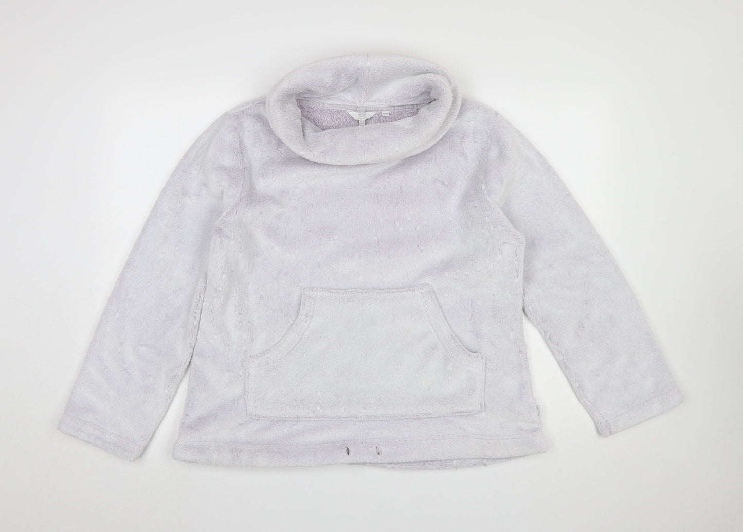 FatFace Women Lilac Pullover Fleece Sweatshirt UK 12 Regular Fit