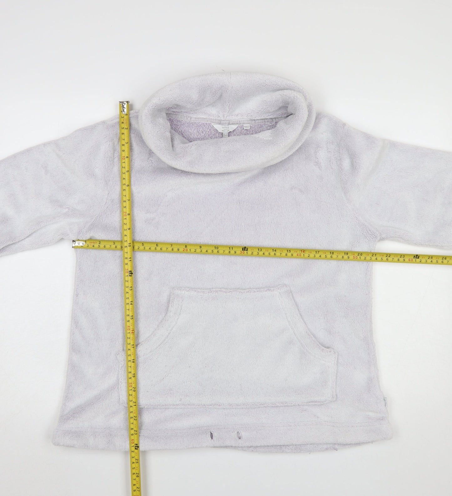 FatFace Women Lilac Pullover Fleece Sweatshirt UK 12 Regular Fit