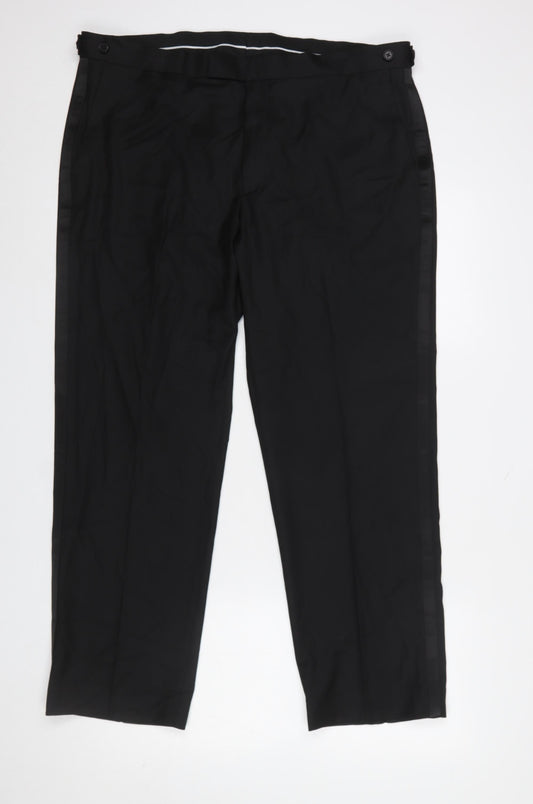 Marks and Spencer Men’s Black Regular Fit Dress Pants 38S