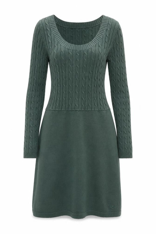 Crew Clothing Women’s Green Jumper Dress Size 10 Knit Long Sleeve