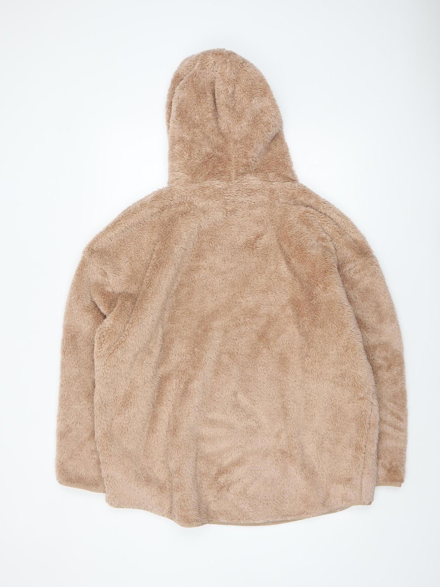 H&M Women’s Beige Hooded Pullover Fleece Hoodie Size M