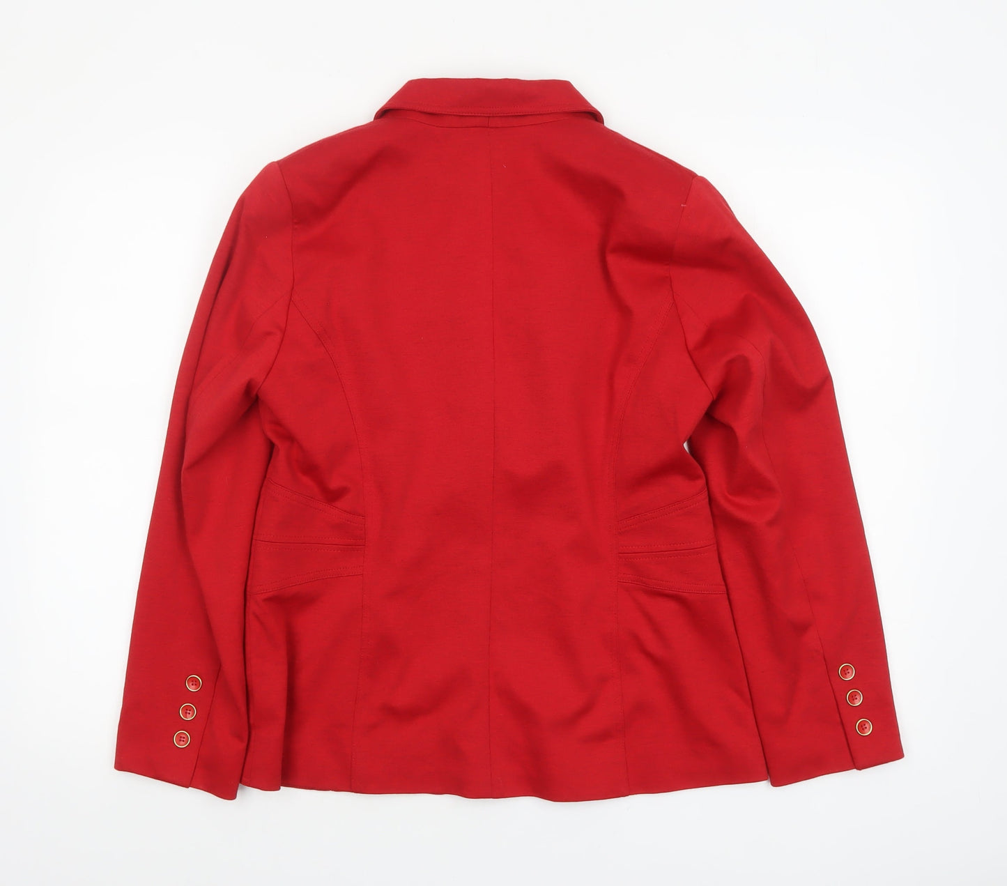 Joanna Hope Women's Red Size 12 Tailored Lined Blazer Jacket