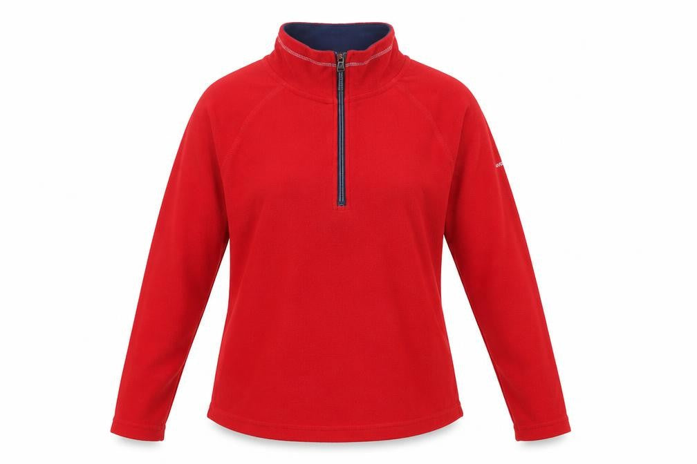 Trespass Women's Red XL 1/2 Zip Fleece Sweatshirt Outdoor Pullover