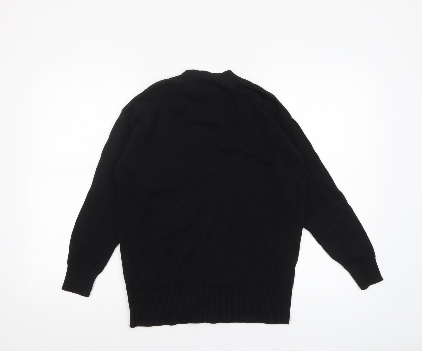 Bau de Fiori Women’s Black Sequin Dog Cotton Viscose Jumper Size S