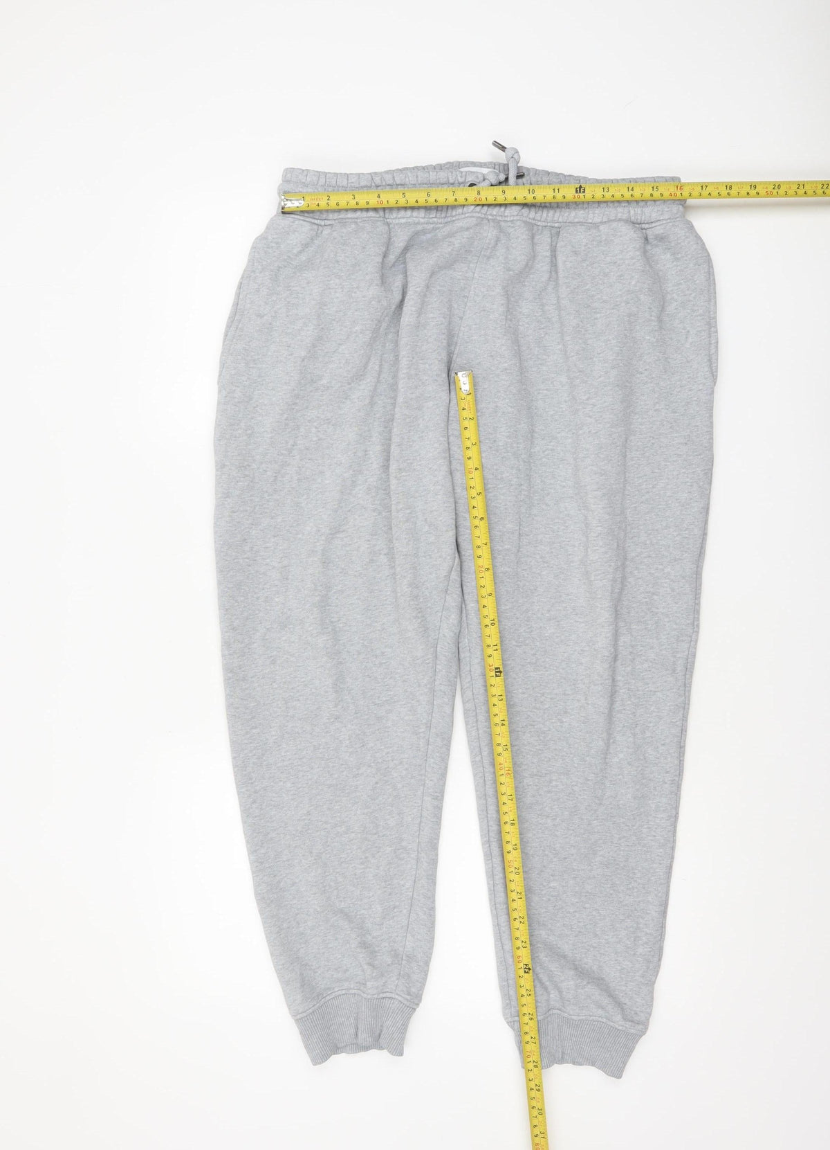 Next Women Grey L Sweatpants Fleece Cotton Blend Joggers