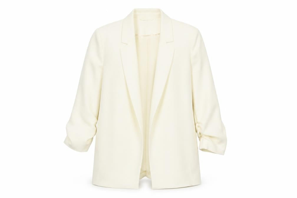 Principles Women's Ivory Size 10 Notch Lapel Tailored Blazer Jacket