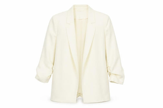 Principles Women's Ivory Size 10 Notch Lapel Tailored Blazer Jacket