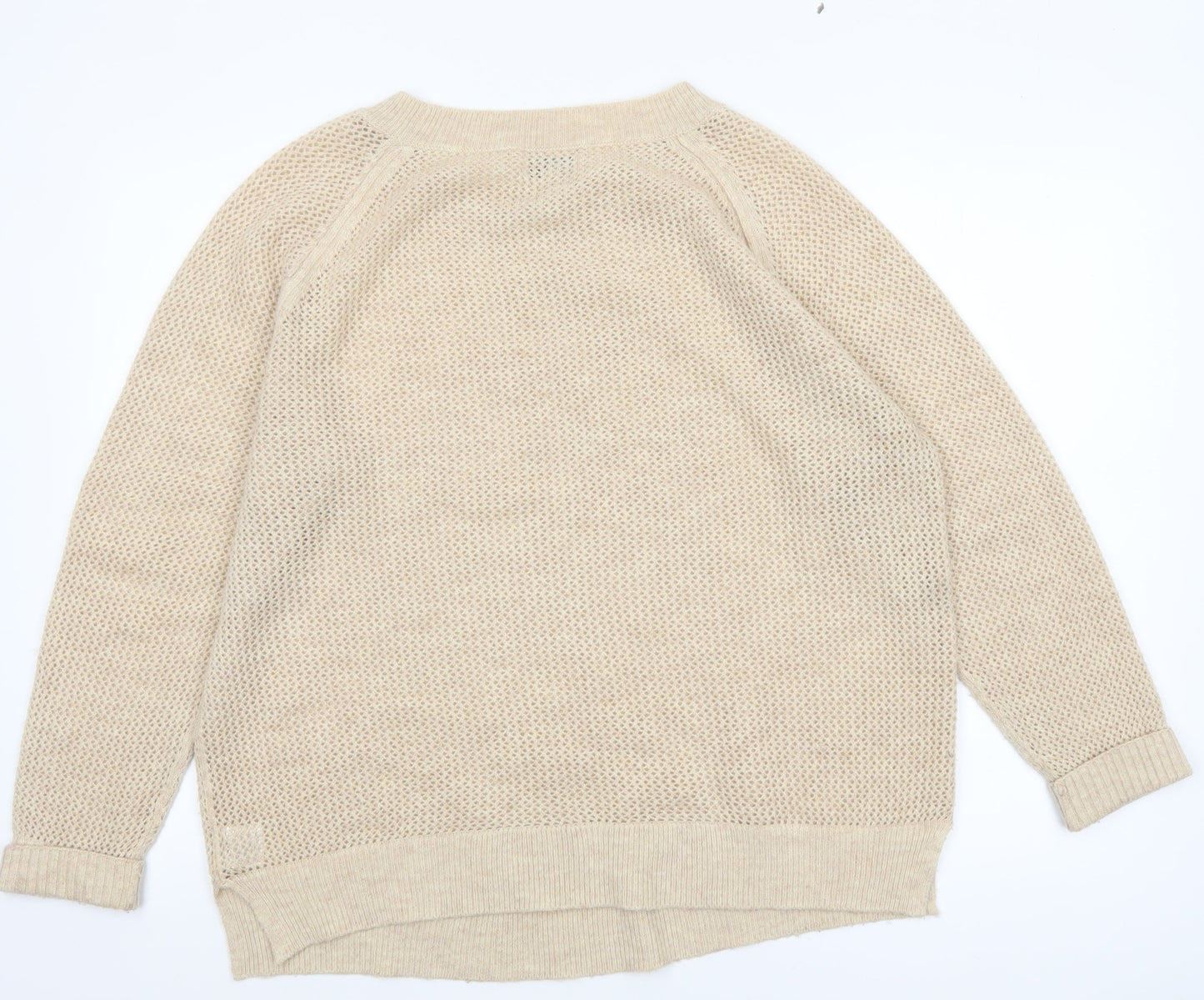 Papaya Women Beige Size 20 Knitted Pullover Jumper Long Sleeve