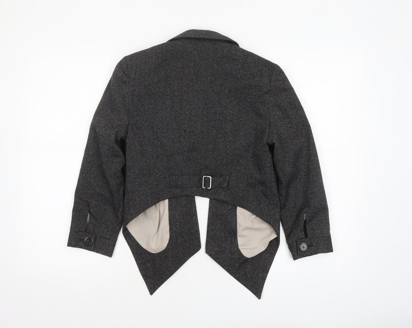 River Island Women's Grey Size 8 Cropped Tailored Suit Jacket