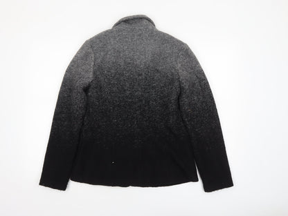 Clements Ribeiro Portobello Womens Grey Black Wool Blend Single-Breasted Blazer UK10