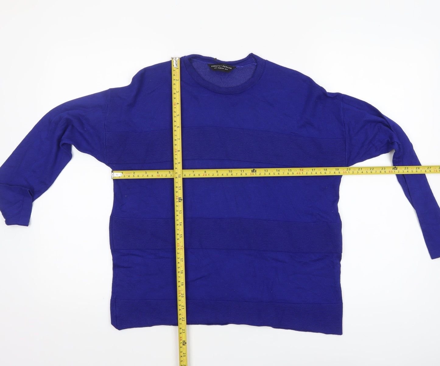 Dorothy Perkins Women’s Blue Crew Neck Long Sleeve Jumper UK 12