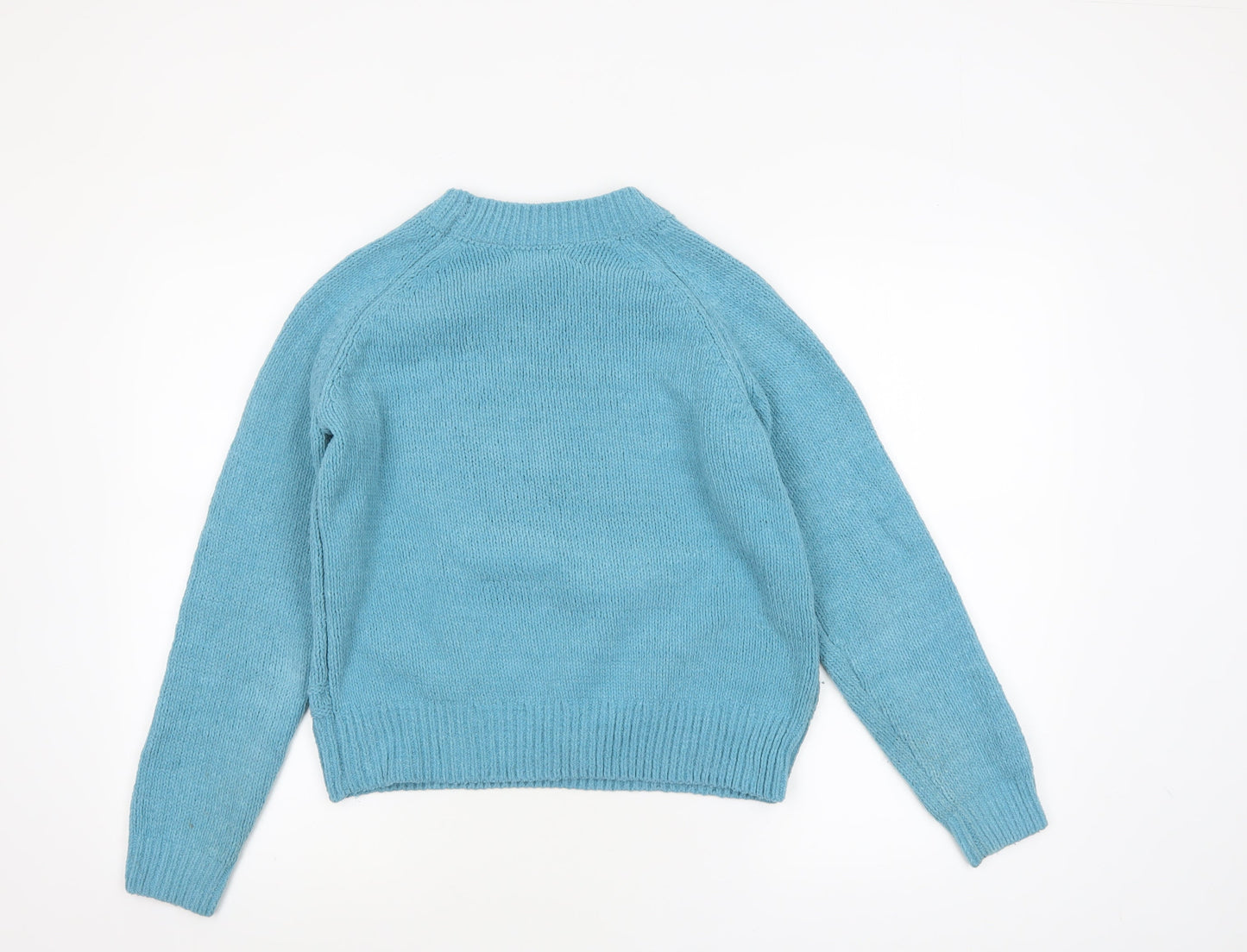 Primark Womens Blue Cable-Knit Pullover Jumper Size S