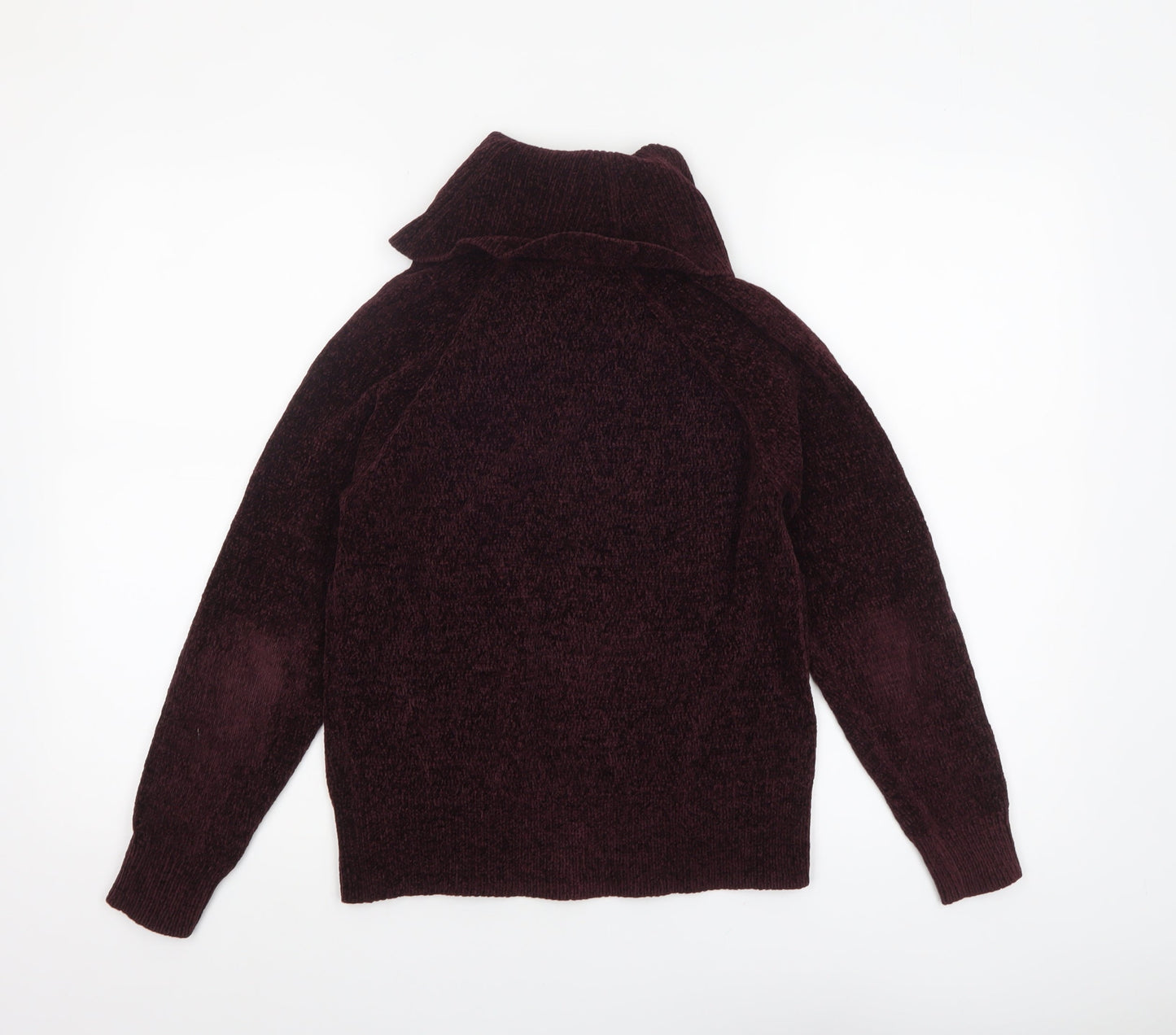 F&F Women’s Purple Roll Neck Chunky Knit Jumper Size 6