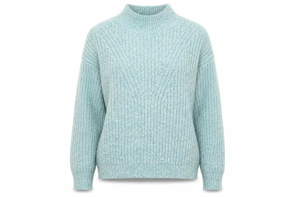 Marks & Spencer Women’s Green Chunky Knit High Neck Pullover Jumper XL