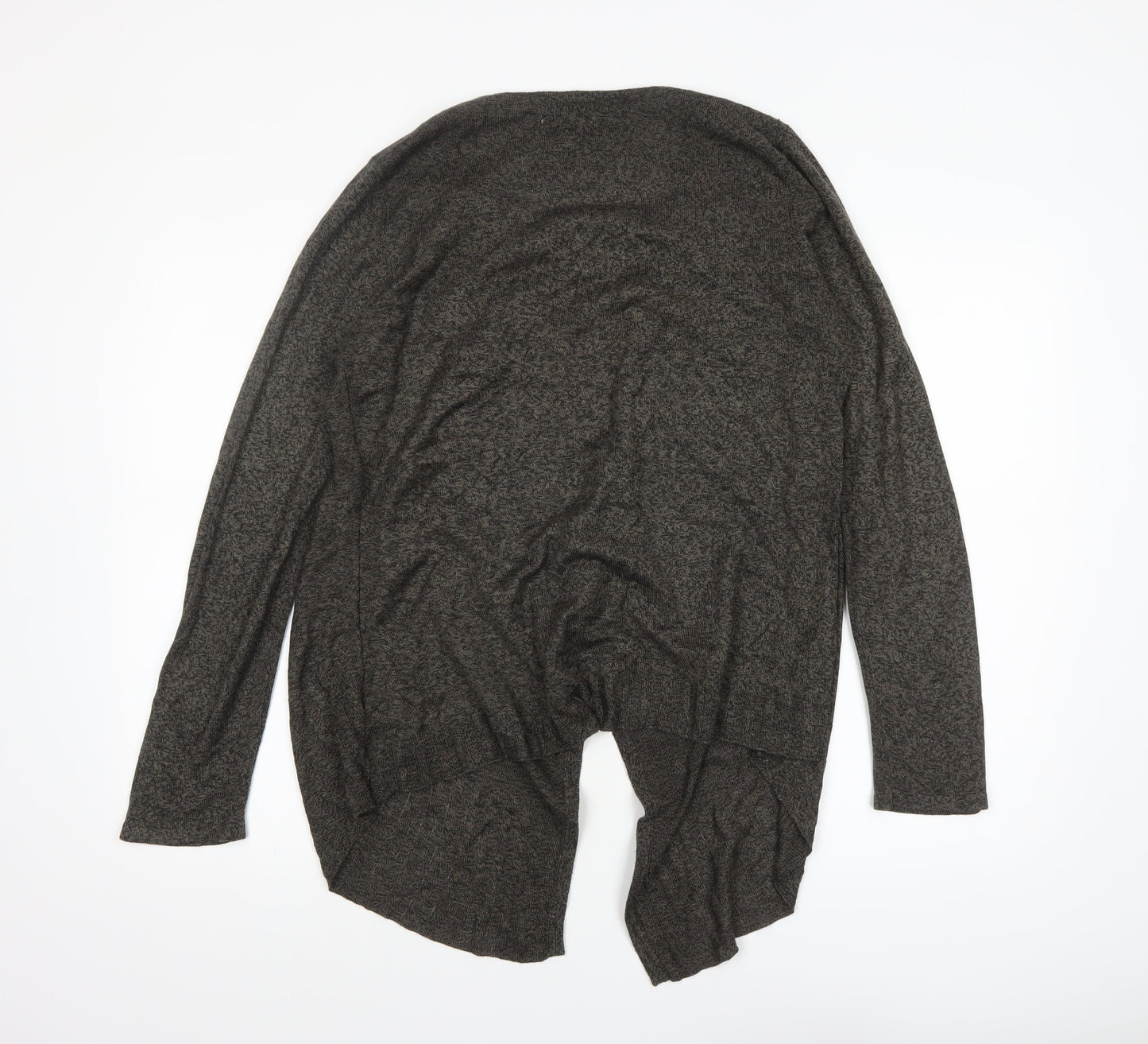 Sag Harbor Women's Grey Knit Open Cardigan Size M