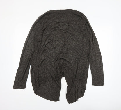 Sag Harbor Women's Grey Knit Open Cardigan Size M