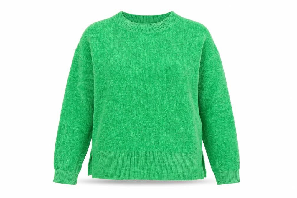 F&F Women’s Green Crew Neck Knit Pullover Jumper Size 14