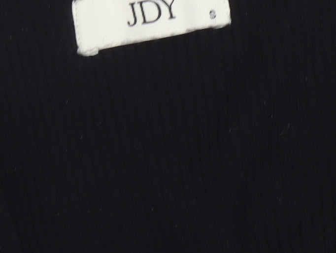 Jacqueline de Yong Women's Black V-Neck Button Knit Cardigan Size S