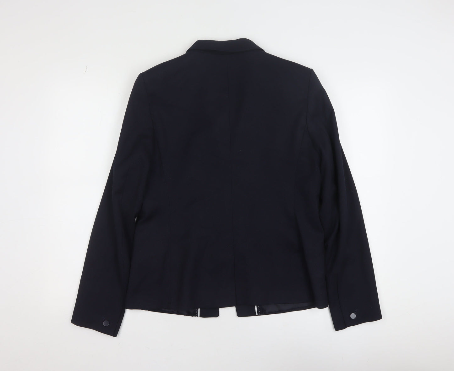 Next Tailoring Women's Black Blazer Size 14 Regular Single Breasted Jacket