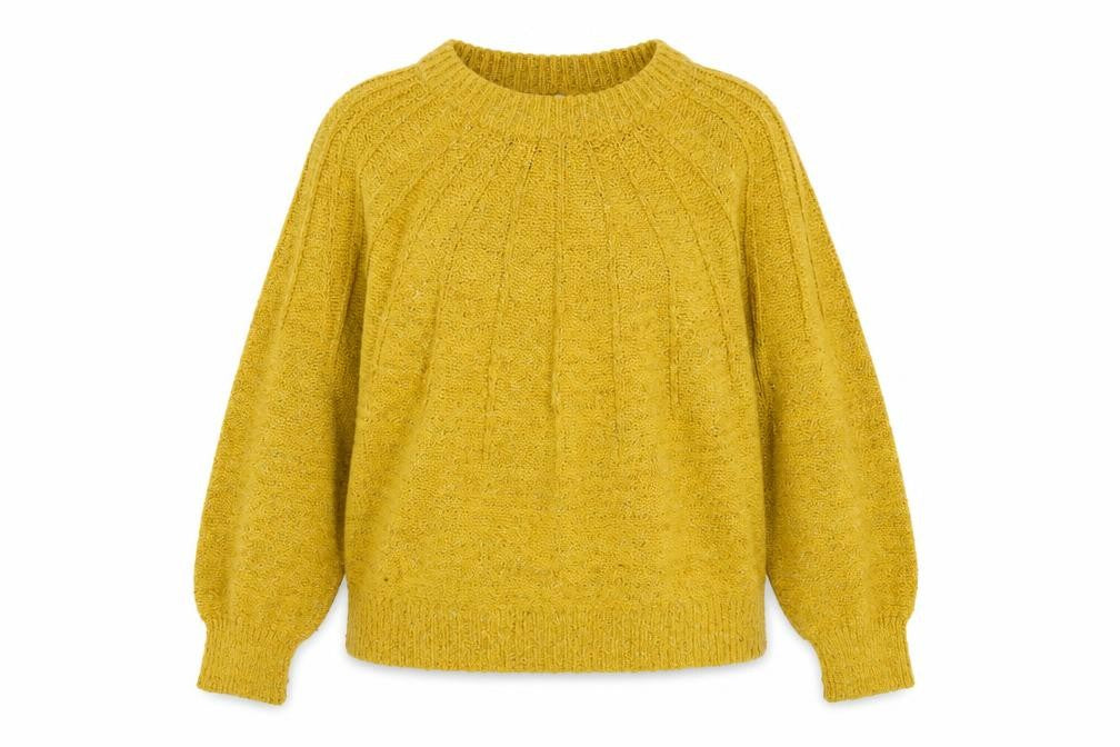Papaya Women’s Yellow Chunky Knit Pullover Jumper Size L