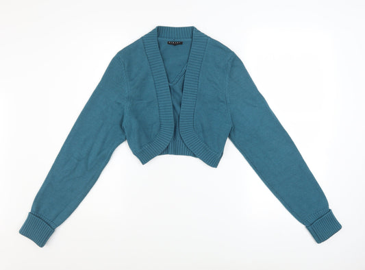 Sisley Women's Blue Knit Long Sleeve Cardigan L