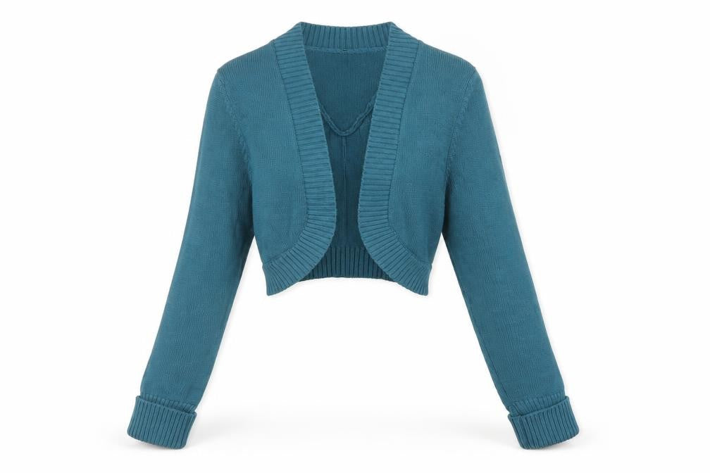 Sisley Women's Blue Knit Long Sleeve Cardigan L