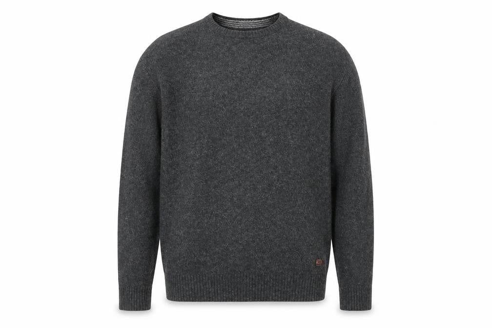 Camel Active Men’s Grey Wool Blend Crew Neck Jumper XL