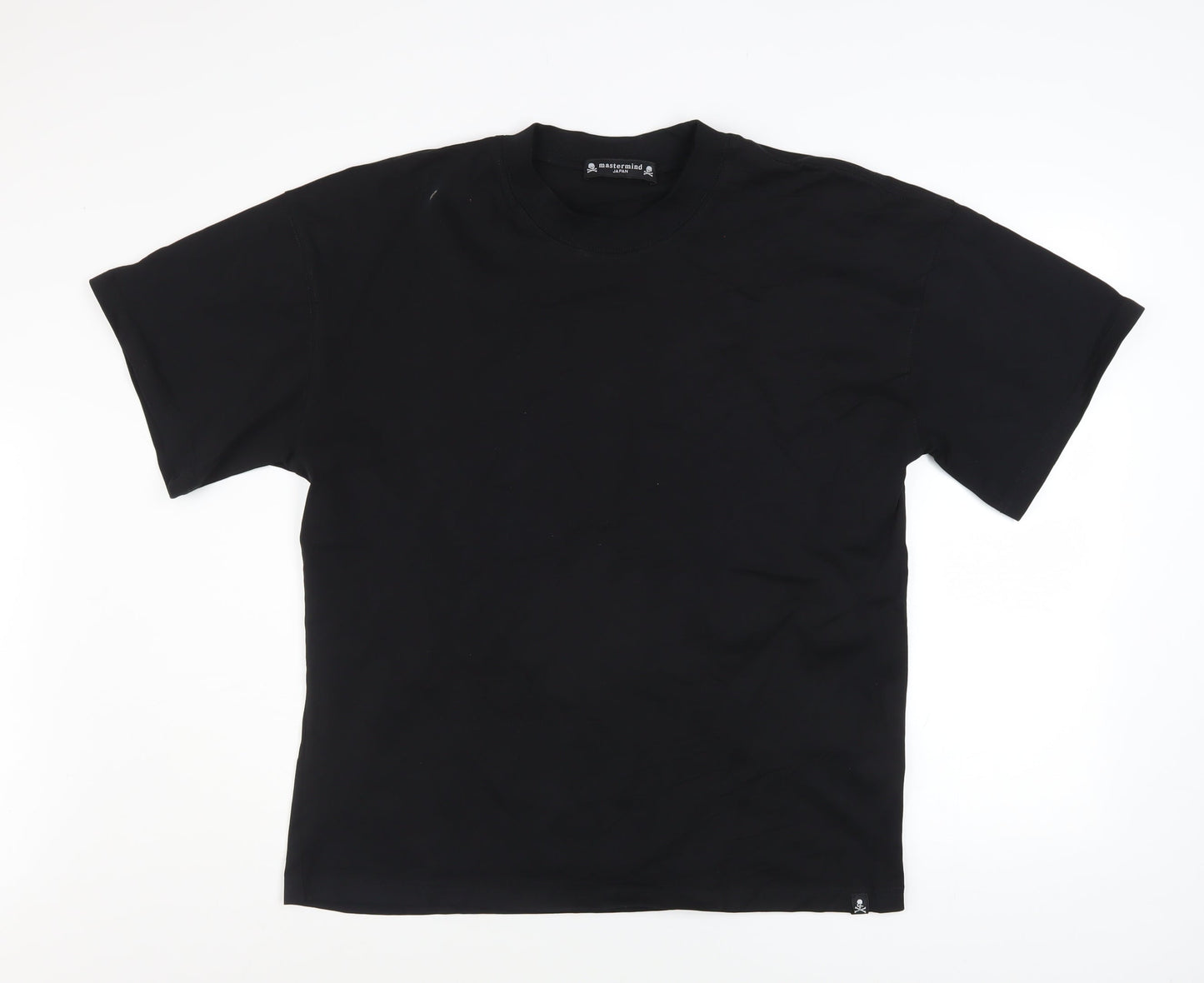 Mastermind Japan Men's Black Cotton Skull Graphic T-Shirt Size S