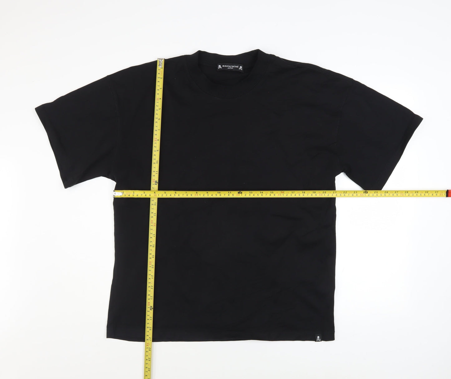 Mastermind Japan Men's Black Cotton Skull Graphic T-Shirt Size S
