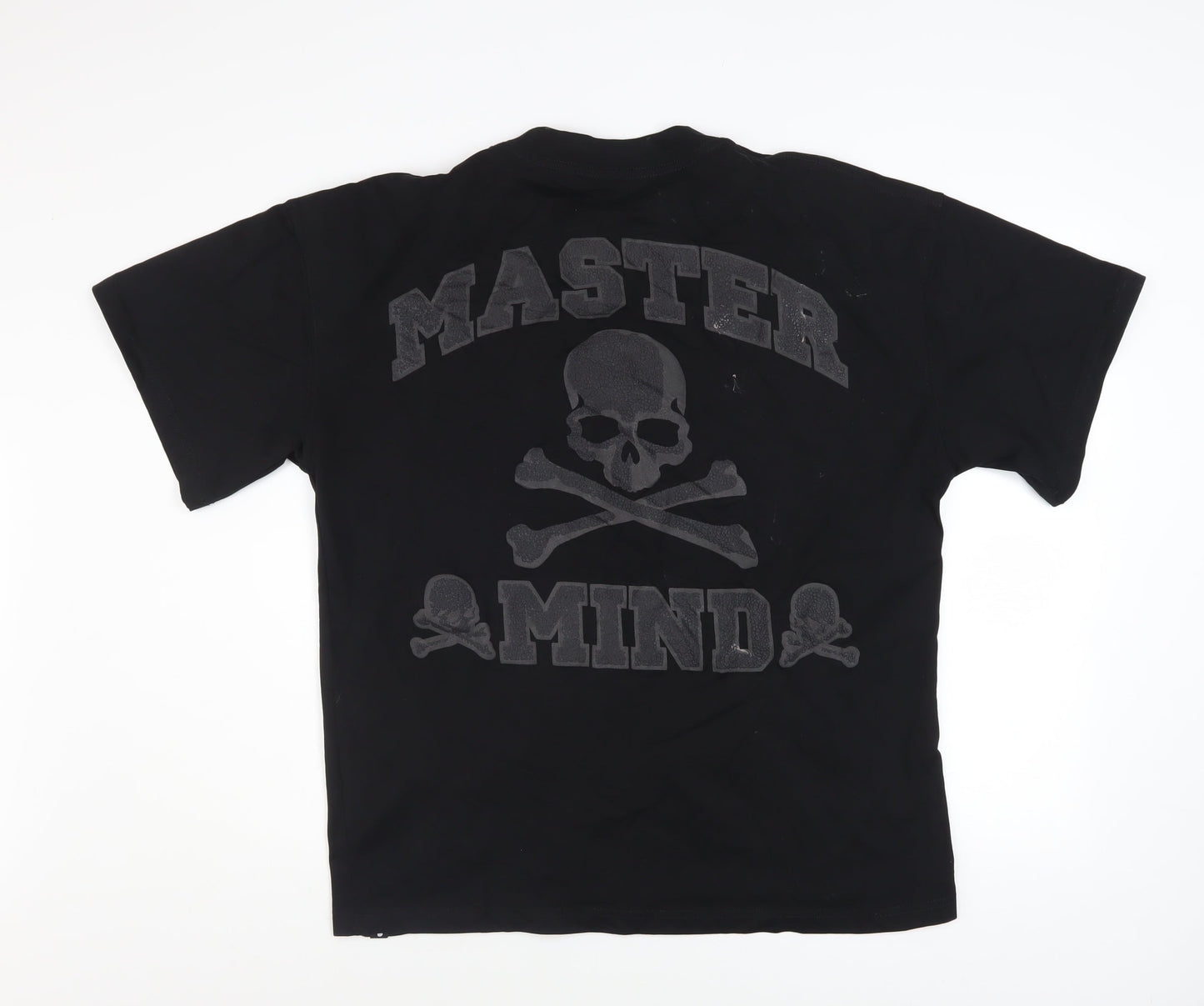 Mastermind Japan Men's Black Cotton Skull Graphic T-Shirt Size S