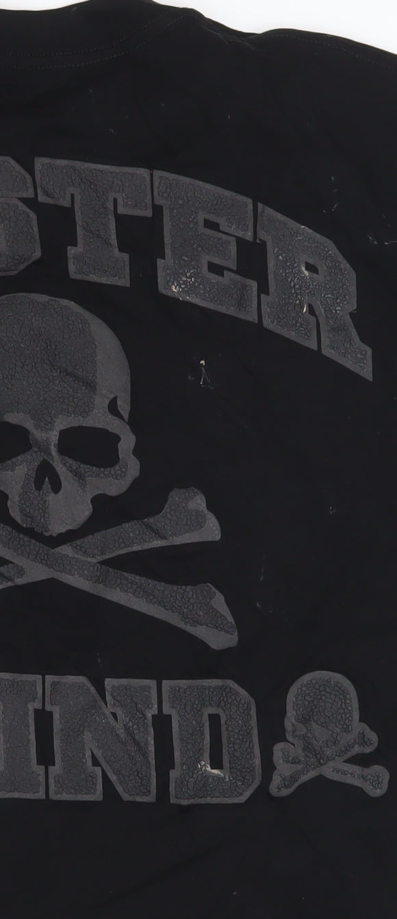 Mastermind Japan Men's Black Cotton Skull Graphic T-Shirt Size S
