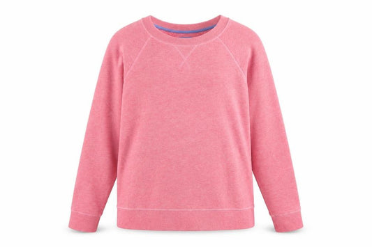 Boden Womens Pink Crew Neck Long Sleeve Cotton Blend Sweatshirt UK 10