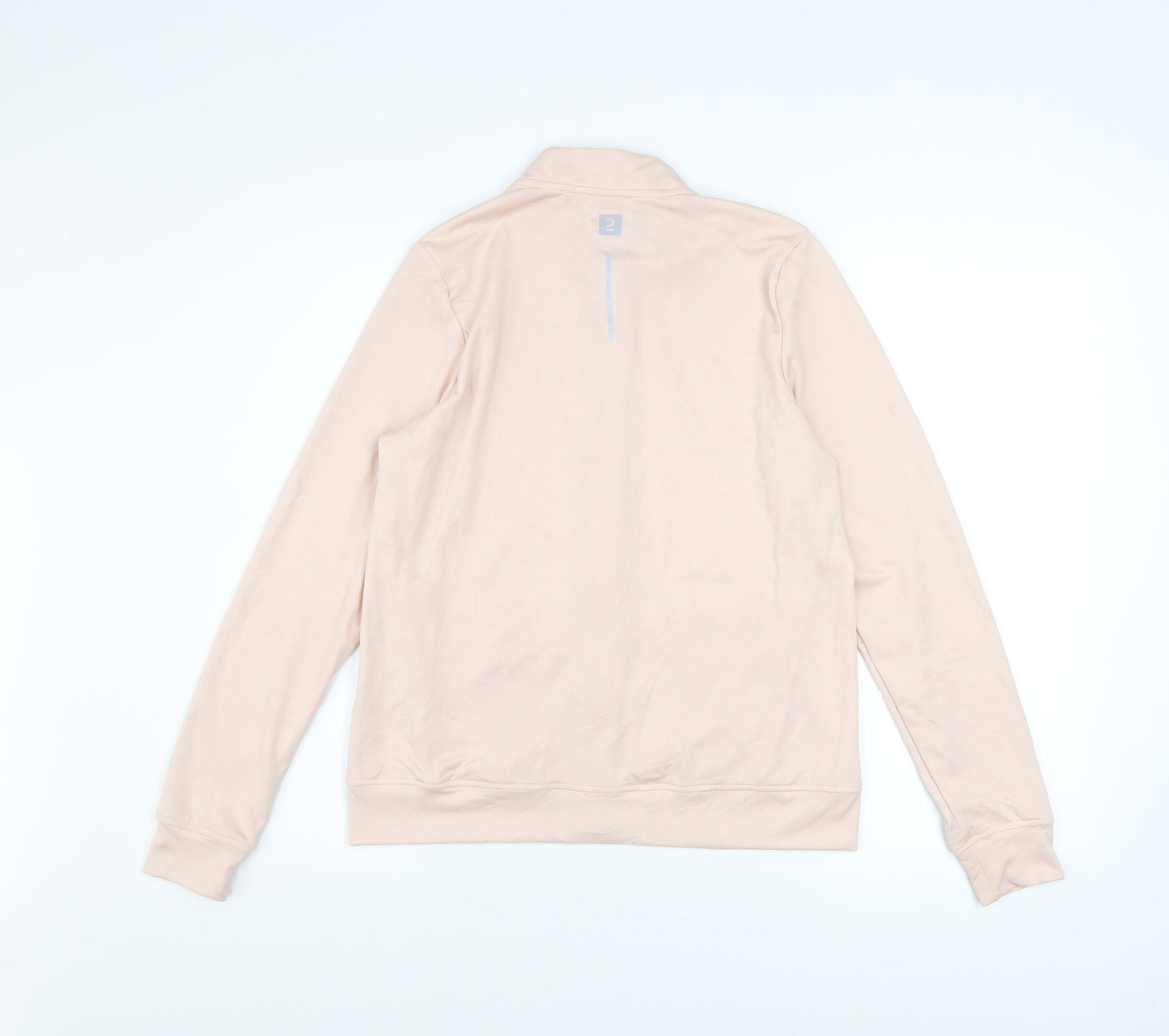 Decathlon Womens Beige Size 10 Lightweight Full Zip Track Jacket