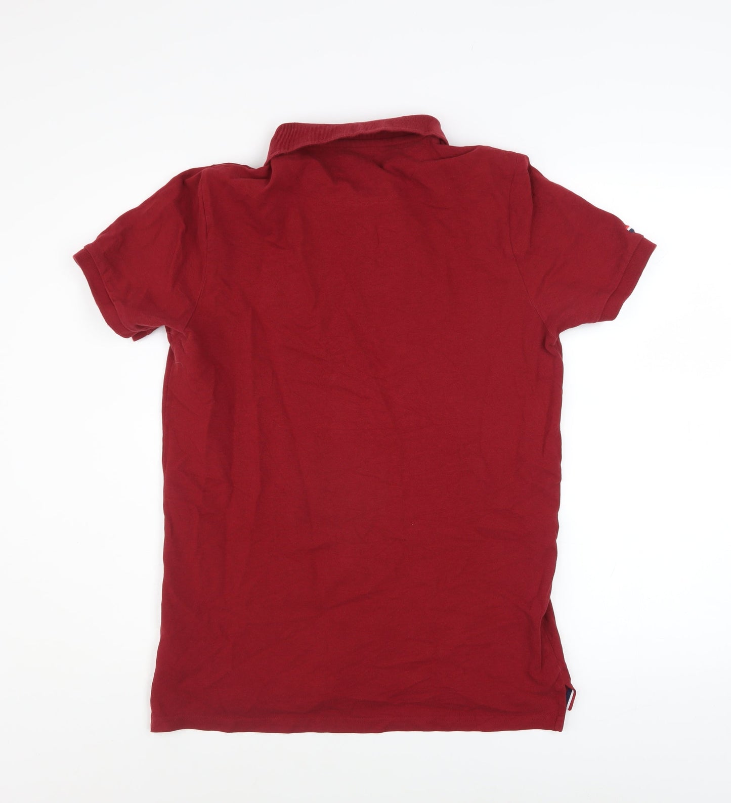 U.S. Polo Assn. Men's Red Cotton Short Sleeve Polo Shirt Size L
