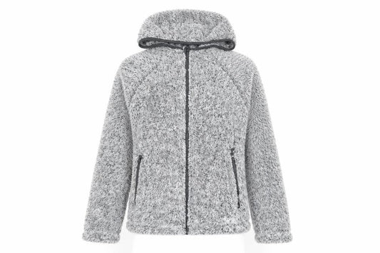 Peter Storm Women’s Grey Fleece Hooded Full Zip Jacket Size 8