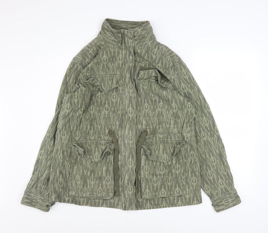 Marks and Spencer Women’s Khaki Green Military Jacket Size 10