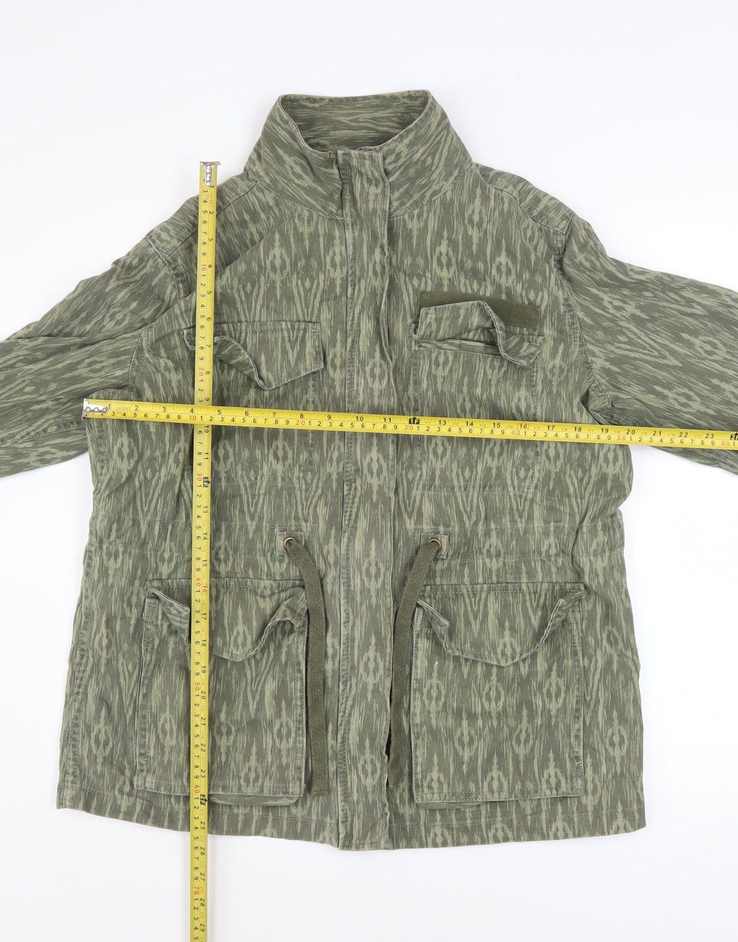 Marks and Spencer Women’s Khaki Green Military Jacket Size 10