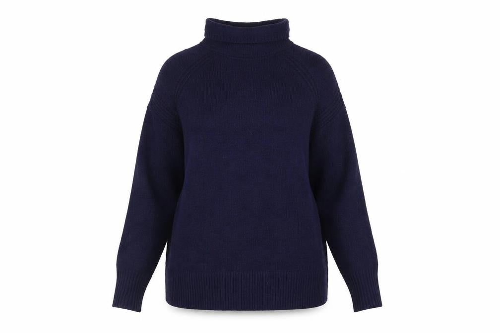 Gap Women’s Blue Roll Neck Long Sleeve Knit Jumper Size S