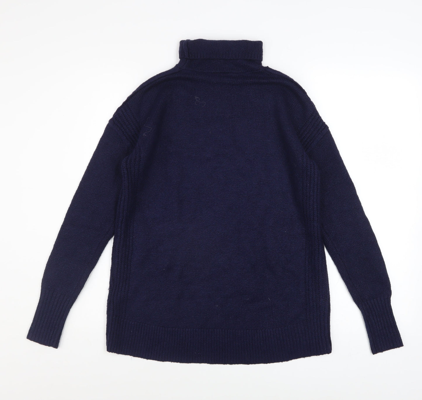 GAP Women’s Blue Roll Neck Long Sleeve Knit Jumper Size S